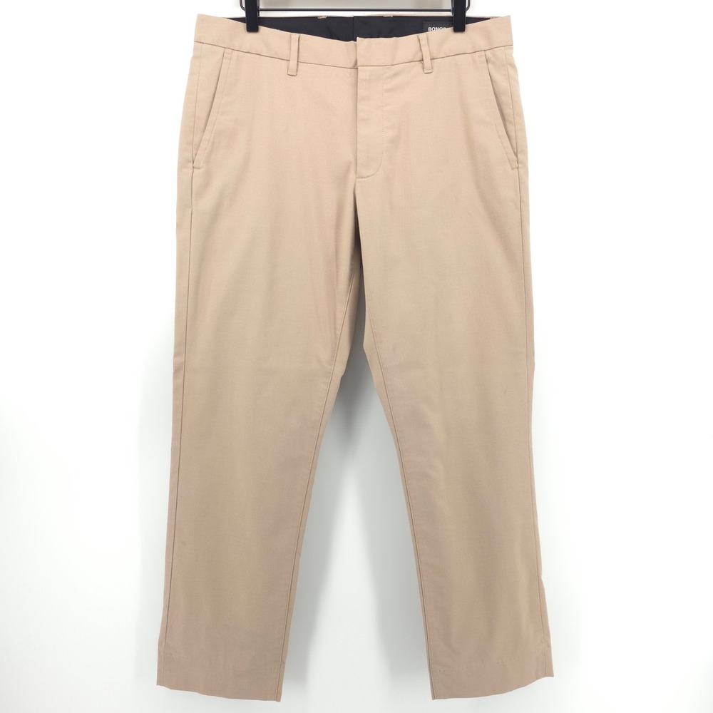 Bonobos Mens Pants Friday Chino 33x32 Tan Khaki Casual Dress Chinos